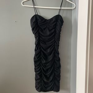 Black bodycon dress